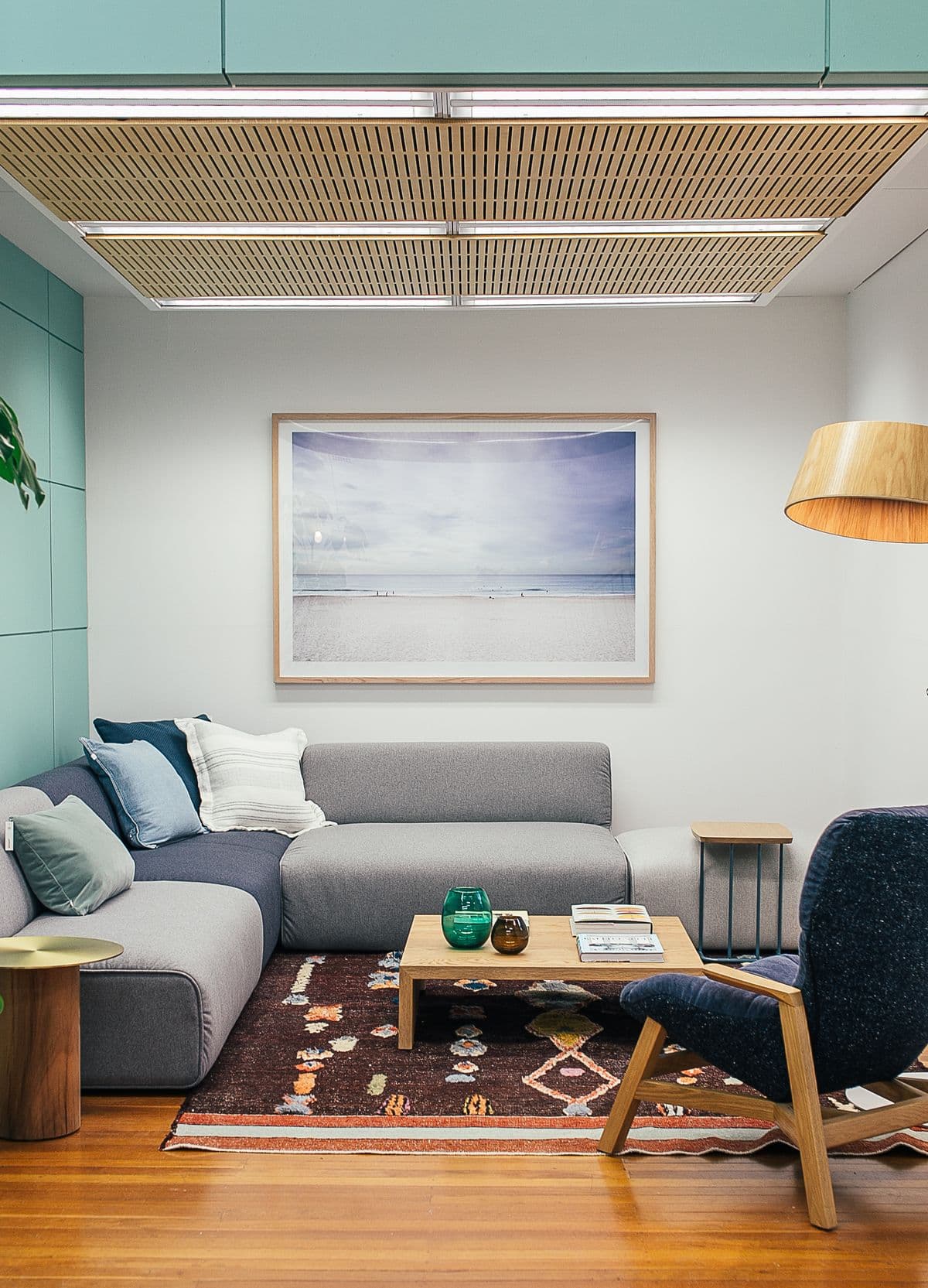 A warm, lived-in living room
